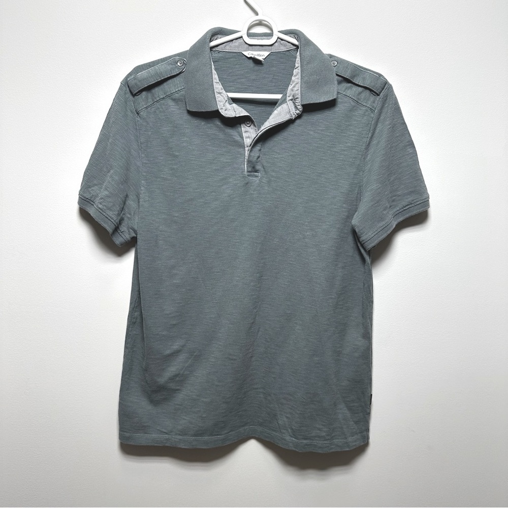 Men’s Calvin Klein Classic Polo Shirt Size Medium 100% Cotton